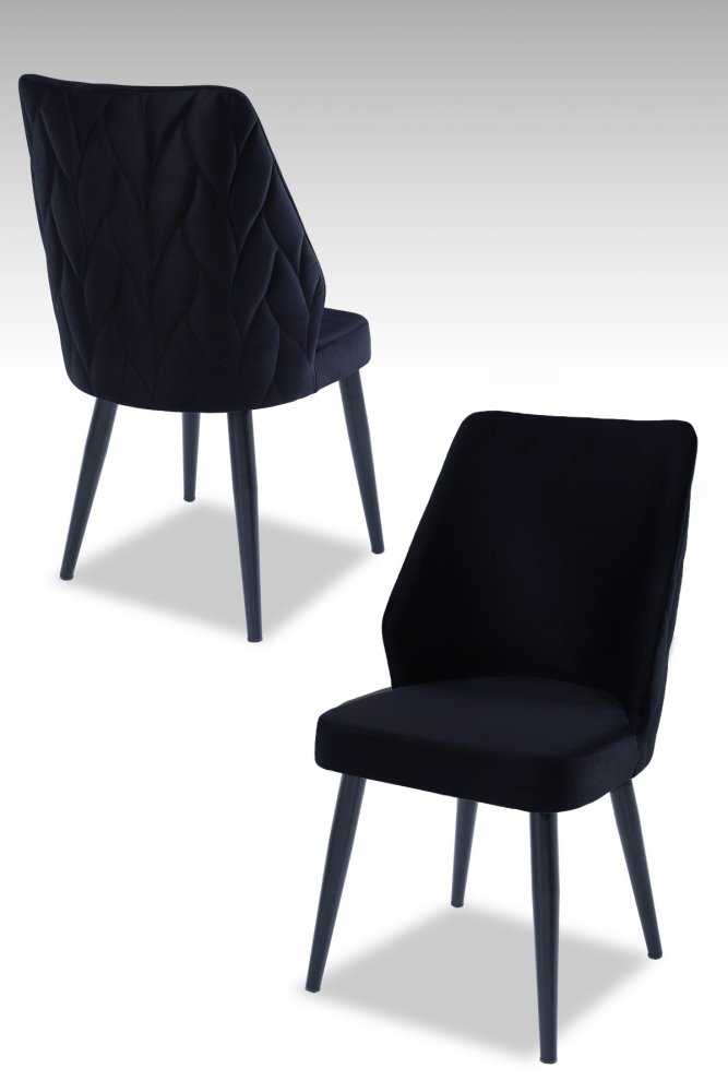 Súprava stoličiek (4 kusy) Pufi - Black