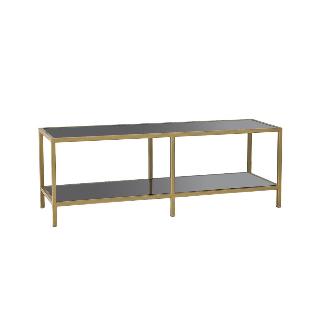 TV stolek Basic - Dark Grey, Gold (obrázek 2)