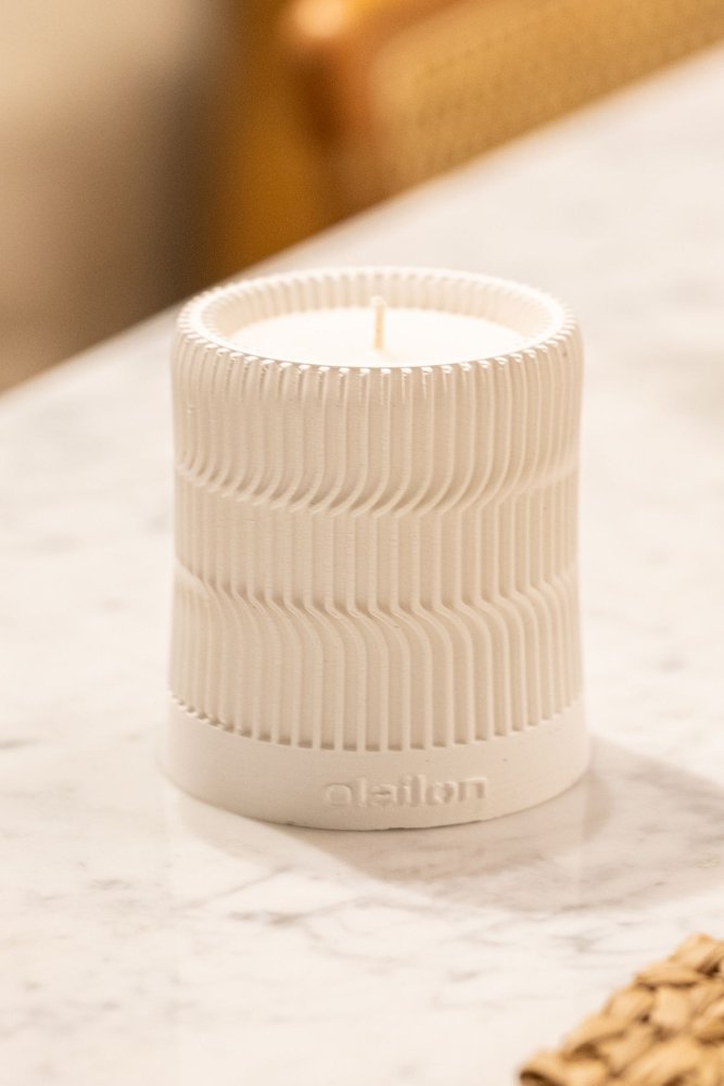 Sviečka Serrated - Beige