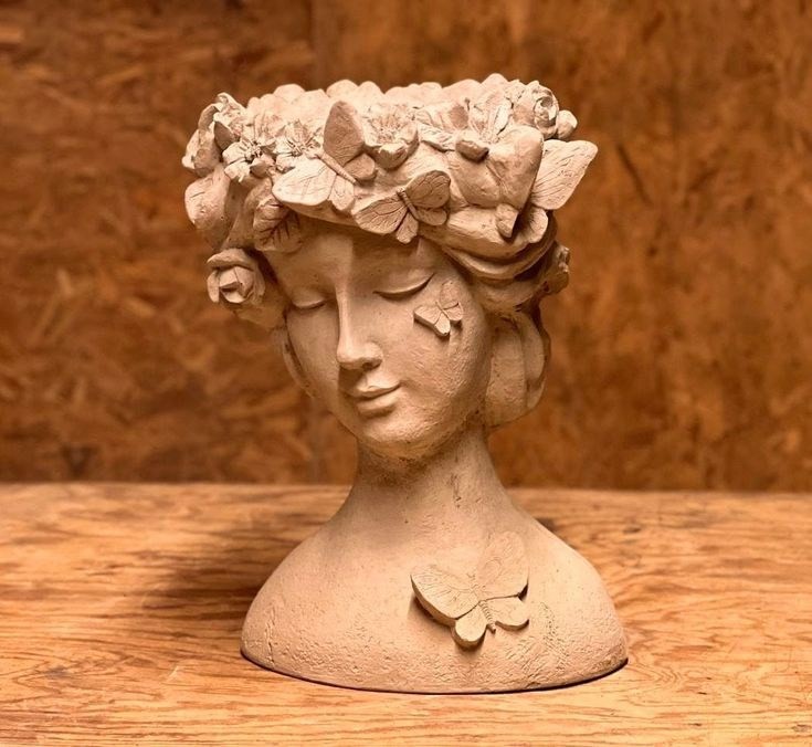 Vase Kelebek - Cream