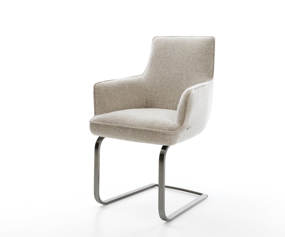 Konzolová jedálenská stolička Heira-Flex s opierkami tkanina mäkká