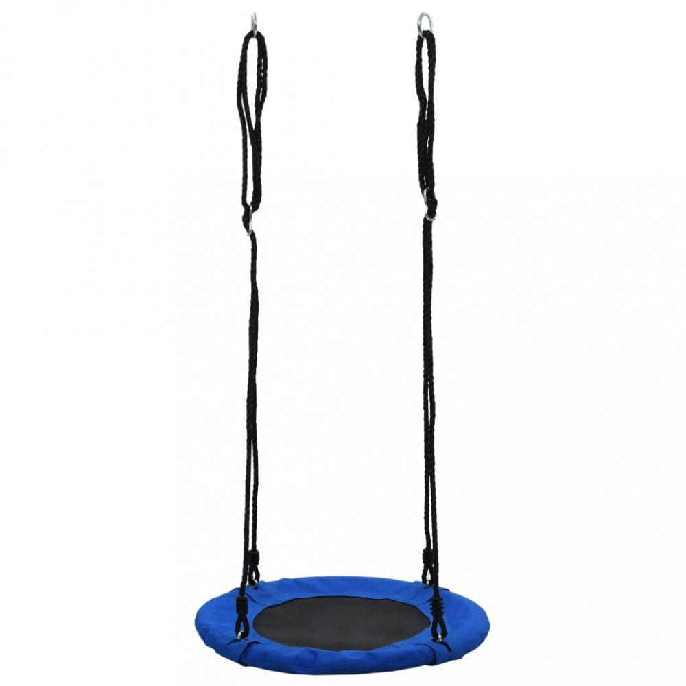 Hojdačka Ø 60 cm modrá / čierna Dekorhome