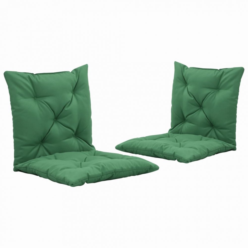 Vodeodolné podušky na záhradné stoličky 2 ks Dekorhome Zelená