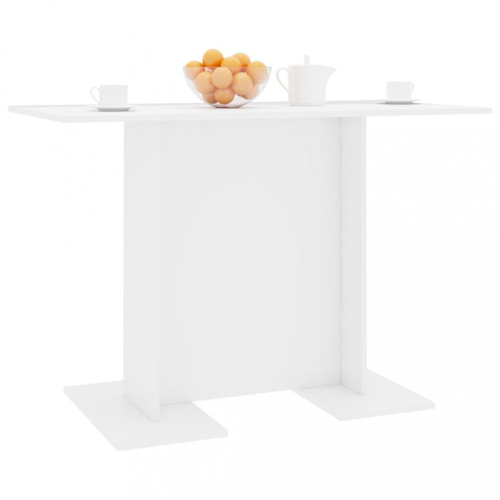 Jídelní stůl 110x60 cm Dekorhome Bílá lesk