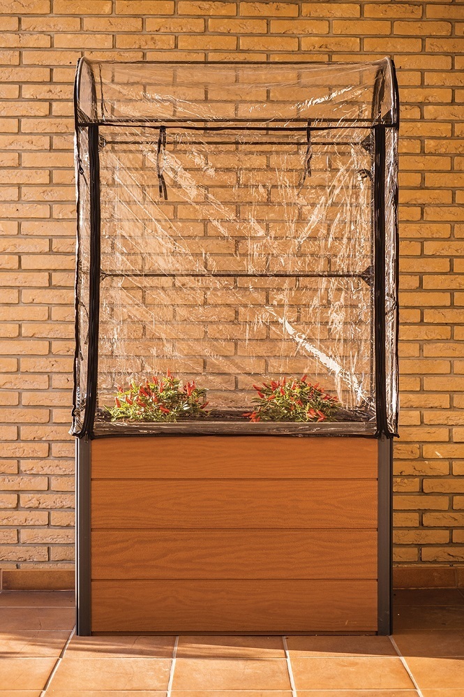 Vyvýšený záhon s pařeništěm 99x58x185 cm Keter Hnědá Obrázek