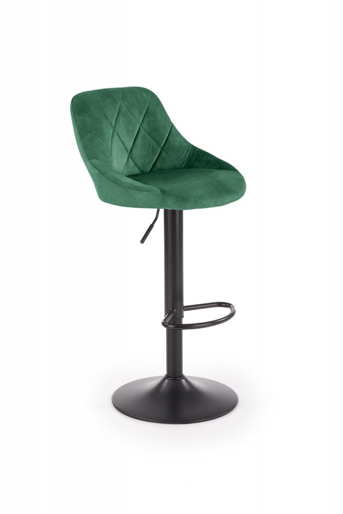 Levně Barová židle H101 Halmar Tmavě zelená