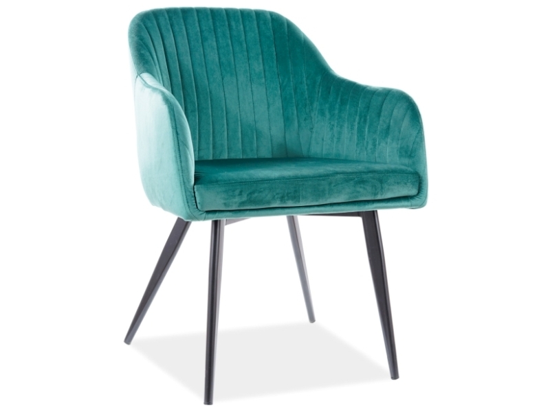 Jídelní křeslo ELINA VELVET Signal Zelená