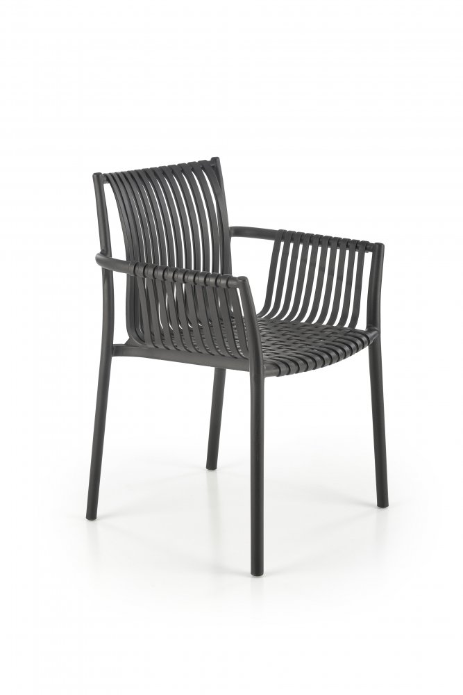 E-shop Stohovatelná jídelní židle K492 Černá,Stohovatelná jídelní židle K492 Černá