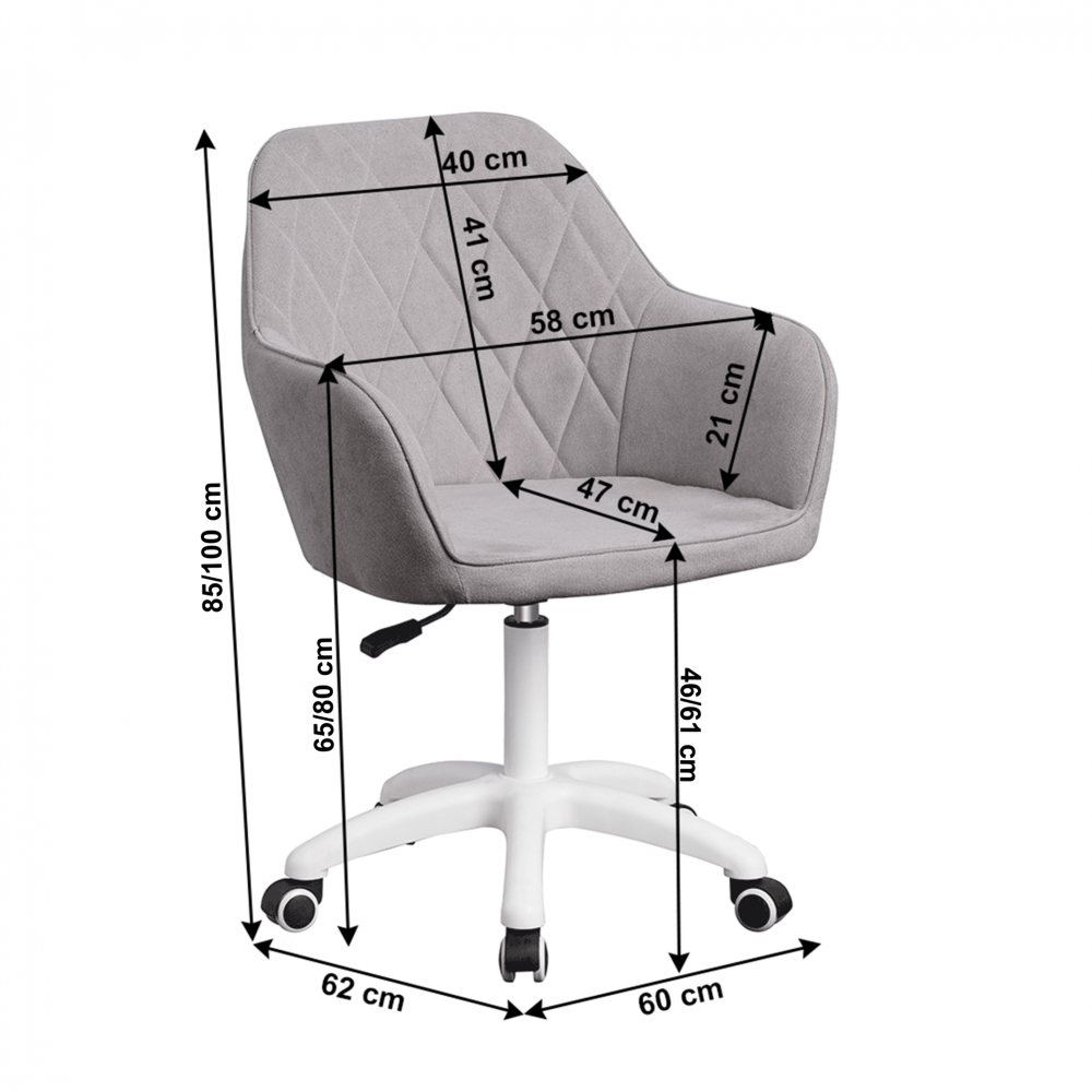 Kancelářské křeslo SANTY Tempo Kondela Šedá Obrázek