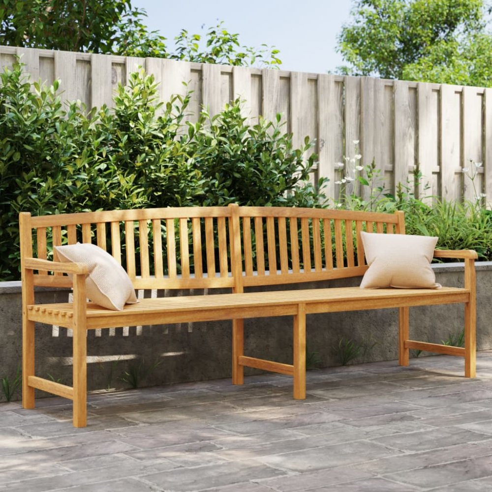 Zahradní lavice 228 x 59,5 x 90 cm masivní teakové dřevo