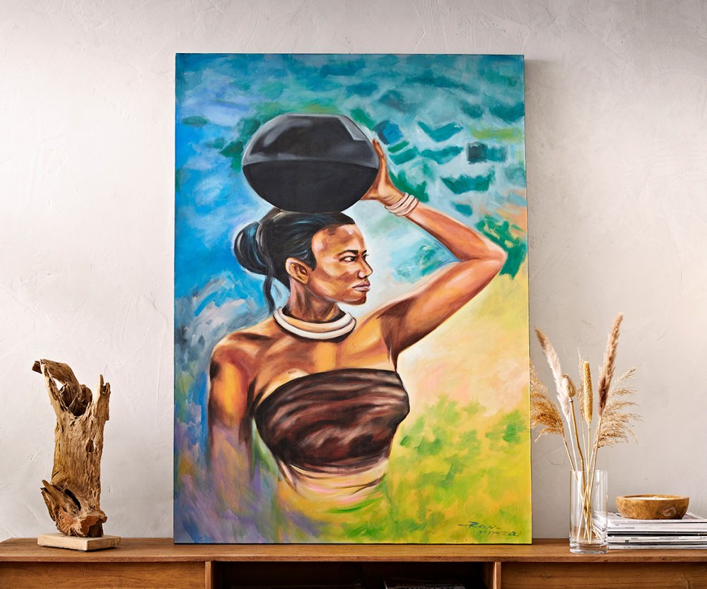 Obraz Afrika 100x140 cm vícebarevná akryl na plátně Obrázek