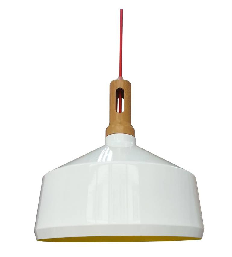 Stropná lampa Robinson e27 biela/žltá