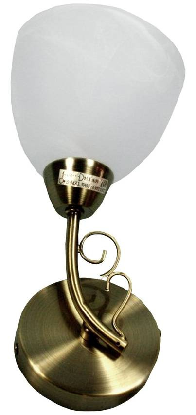Nástenná lampa Barba patina/biela