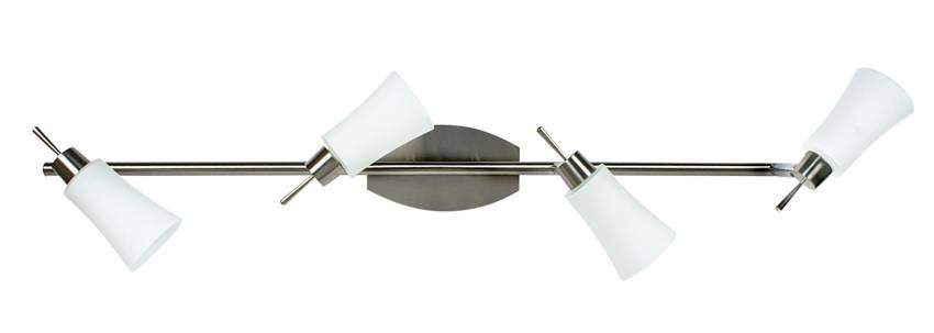 Stropné svietidlo 4xG9 73cm KROTON pásik matný nikel
