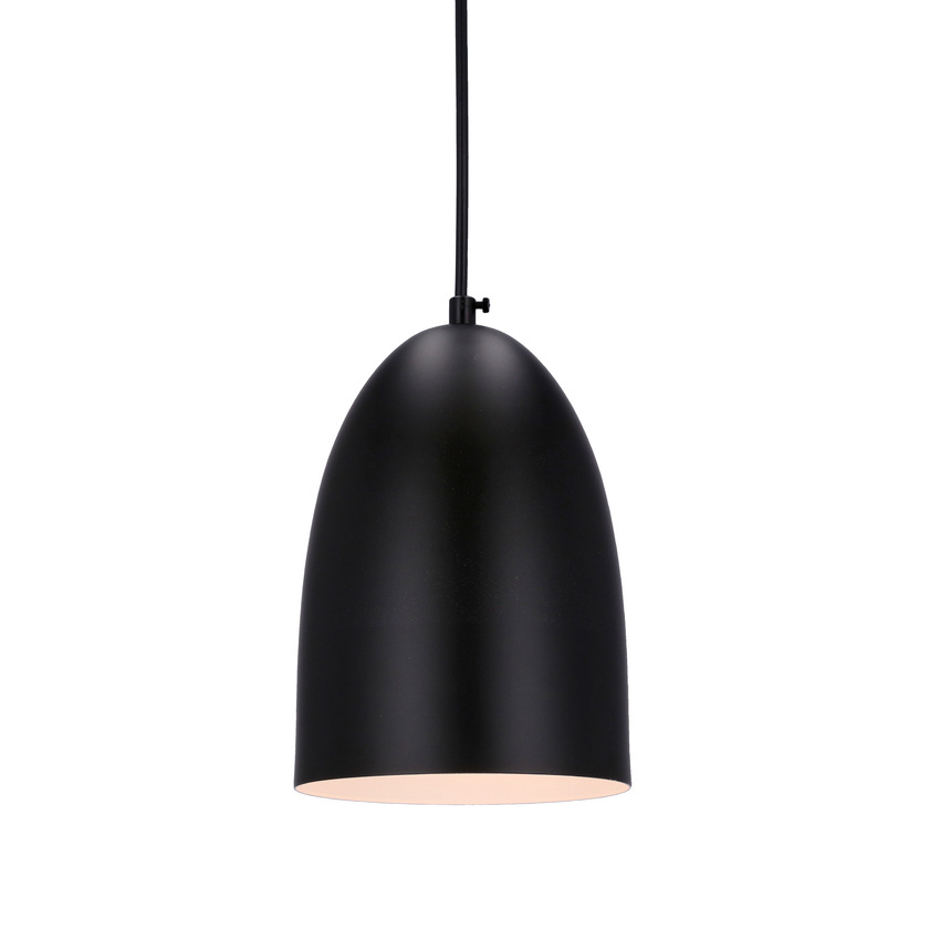 Závesná lampa Icaro čierna 1X40W E27 čierne tienidlo