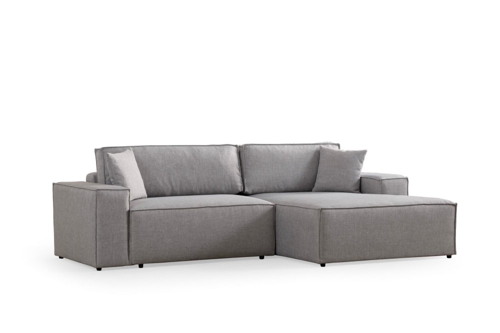 Rohová rozkládací pohovka Pırlo Corner Right - Light Grey (obrázek 13)