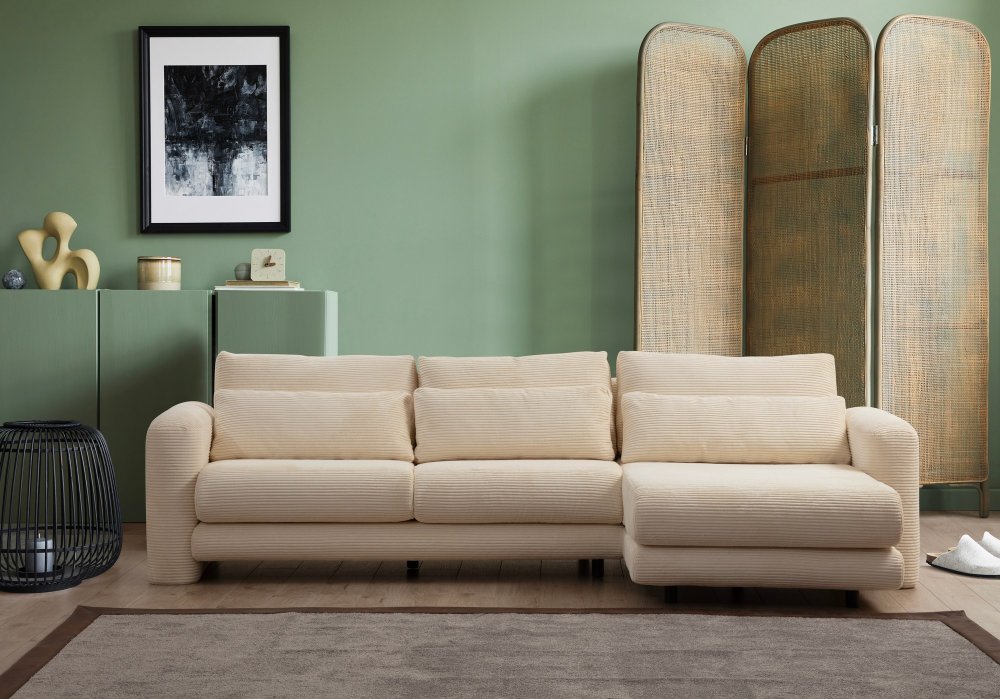 Rohová sedací souprava Lily Corner Right Beige (obrázek 6)