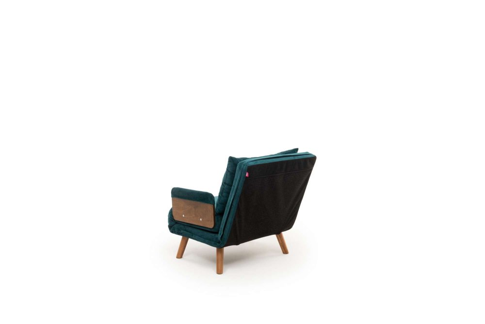 Rozkládací křeslo Cosmo Single - Petrol Green (obrázek 4)