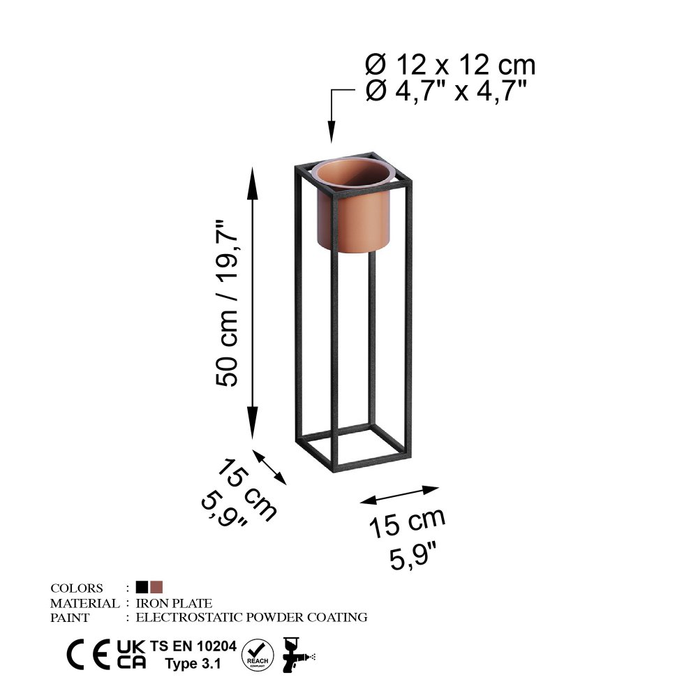 Dekorativní květináč GED-023-B (obrázek 3)