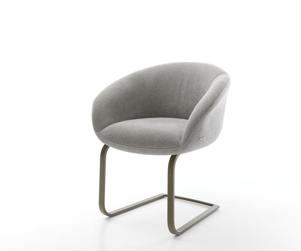 Konzolová podstava Vinka-Flex s opierkami texturovaná látka mäkký sivá