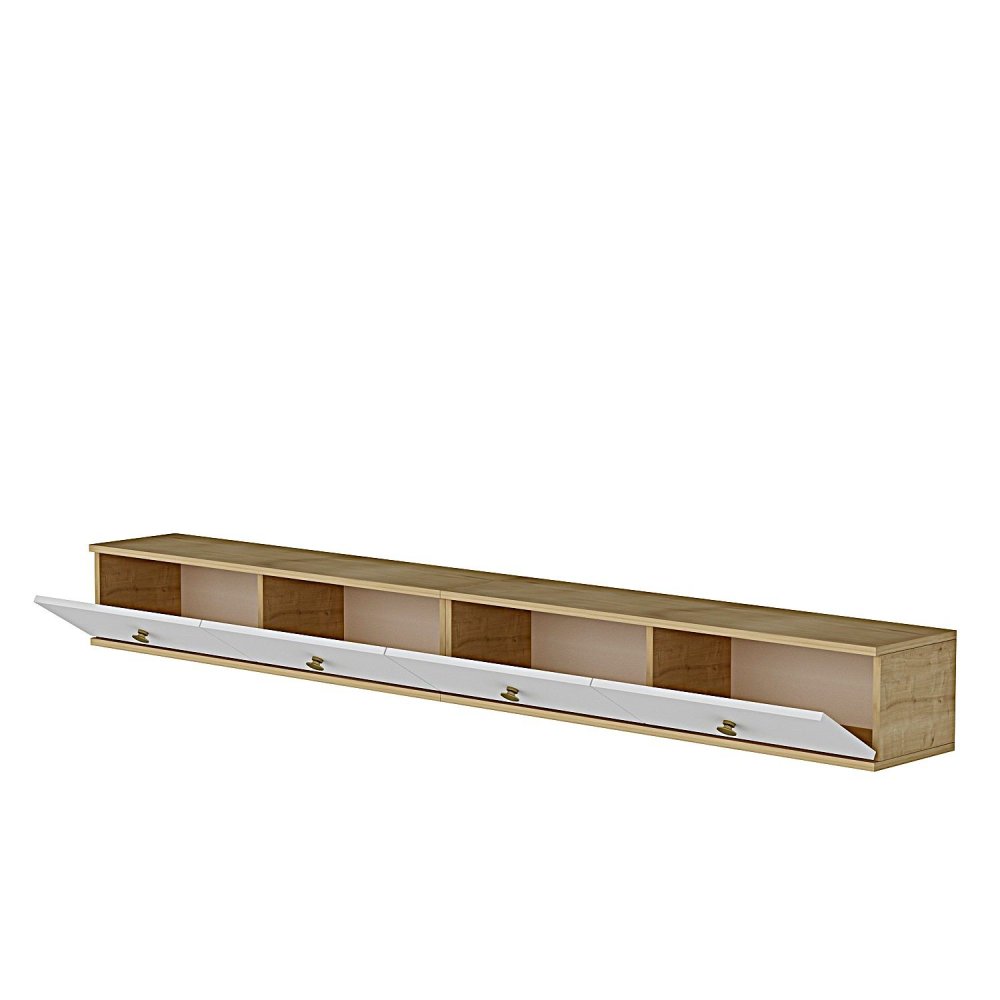 TV stolek Zuzu Double - Sapphire Oak, White (obrázek 8)