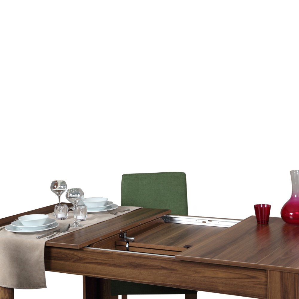 Extendable Dining Table Oblo - Walnut (obrázek 5)