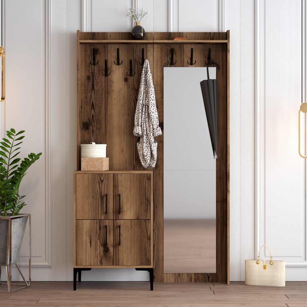 Předsíňová stěna Berlin BC - Walnut (obrázek 6)
