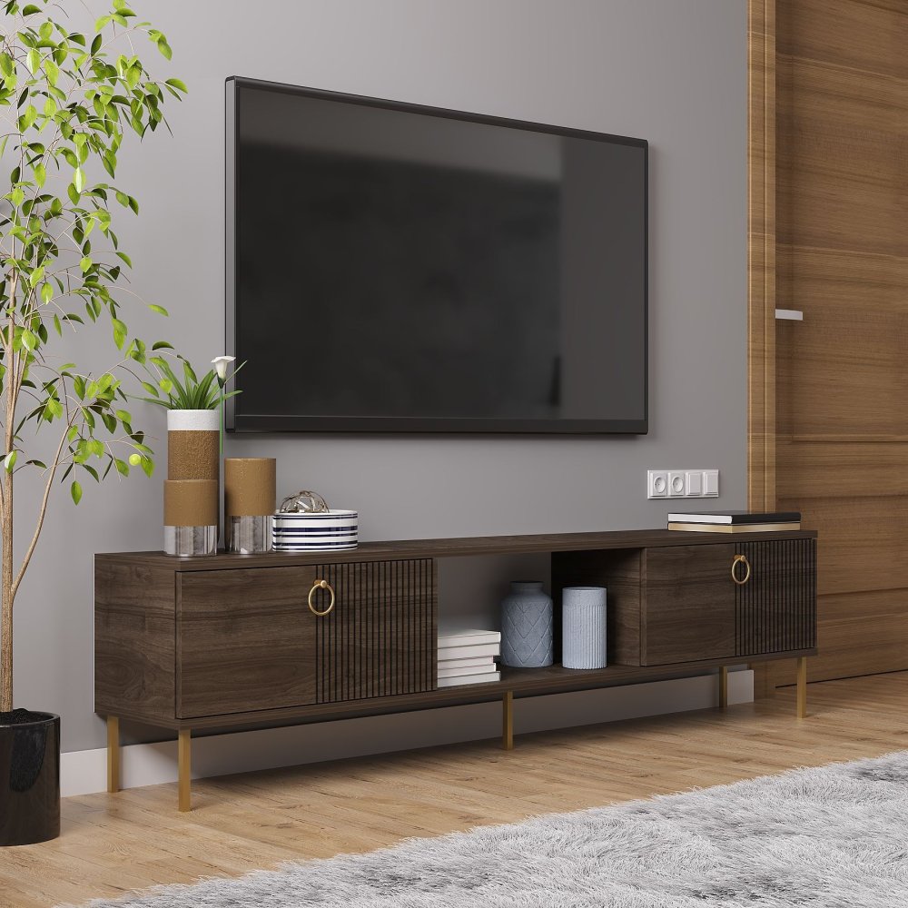TV stolík Paye - Walnut