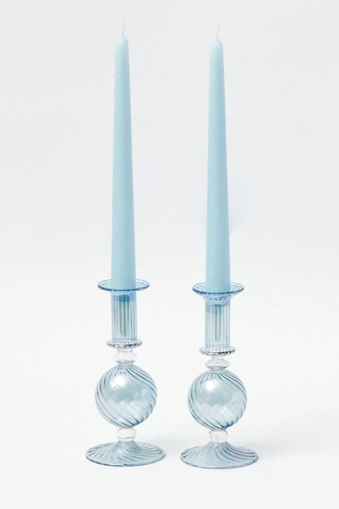 Súprava sviečok (2 kusy) Pastel 2 - Blue