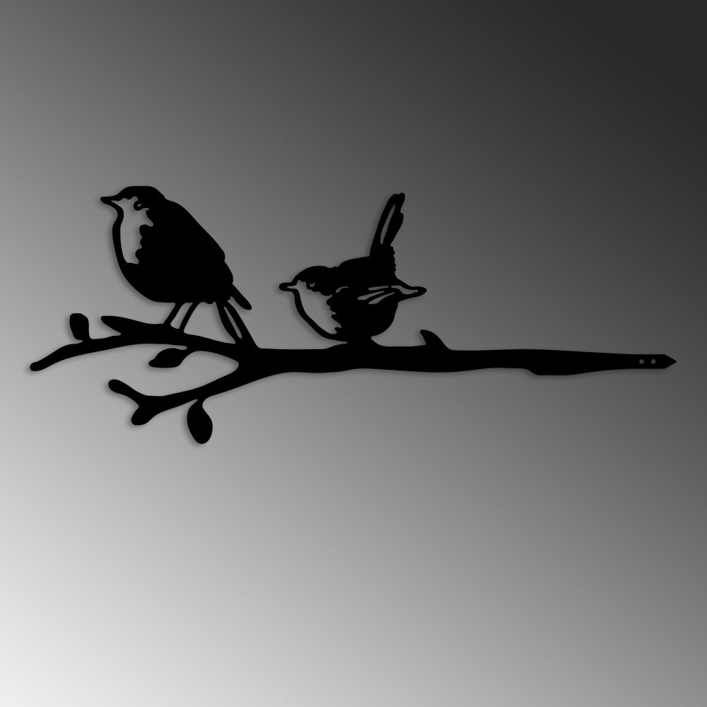 Zahradní dekorace Bird On The Branch 03 - Black (obrázek 4)