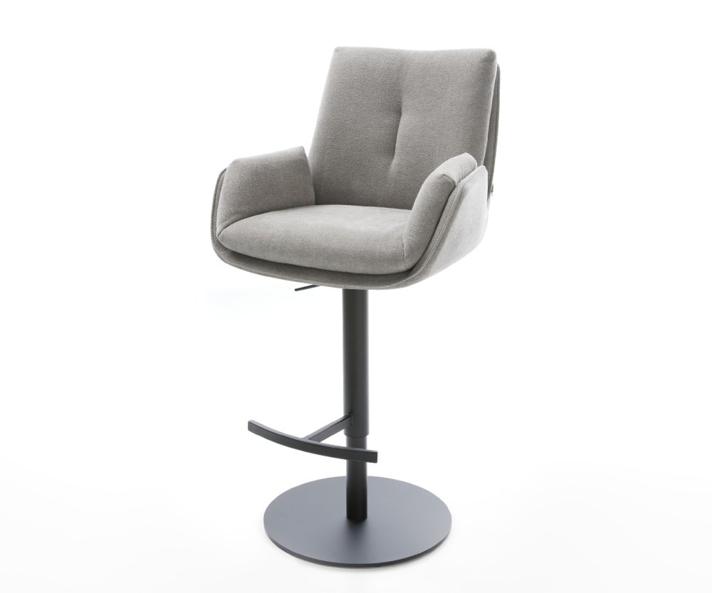 Barová stolička Clea-Flex texturovaná látka mäkký otočná podstava