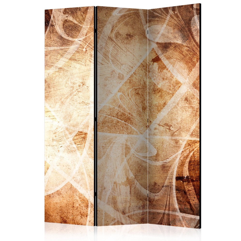 Paraván Brown Texture Dekorhome 135x172 cm (3-dielny)