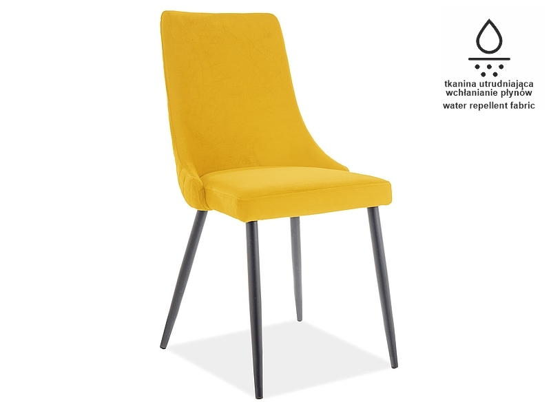 Jídelní židle PIANO B MATT Signal Žlutá