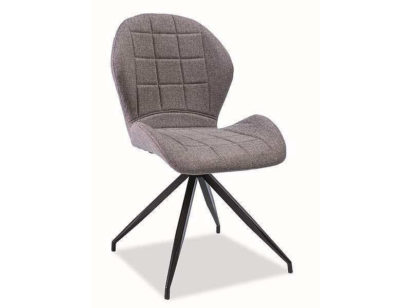 Jídelní židle HALS VELVET II černá Signal Šedá