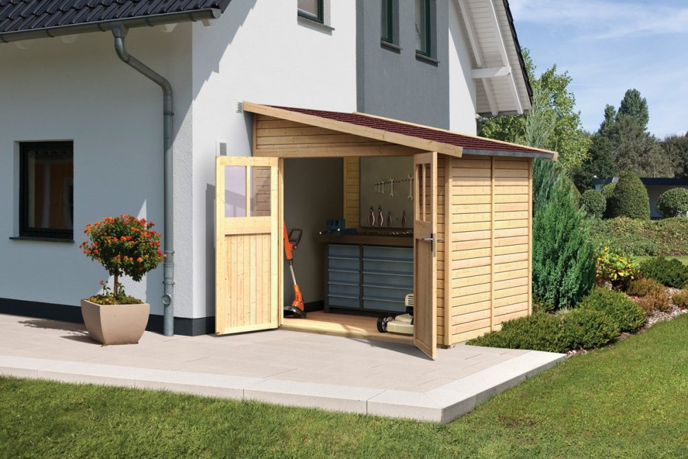 Drevený záhradný domček BOMLITZ 238x181 cm Lanitplast