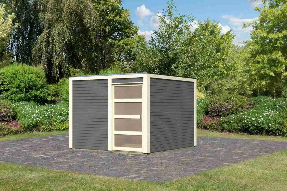 Drevený záhradný domček QUBIC 2 Lanitplast