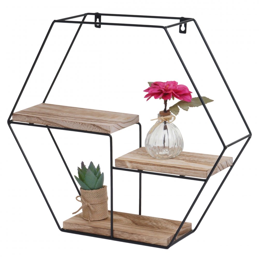 Nástěnná polička Přírodní dřevo Obrázek