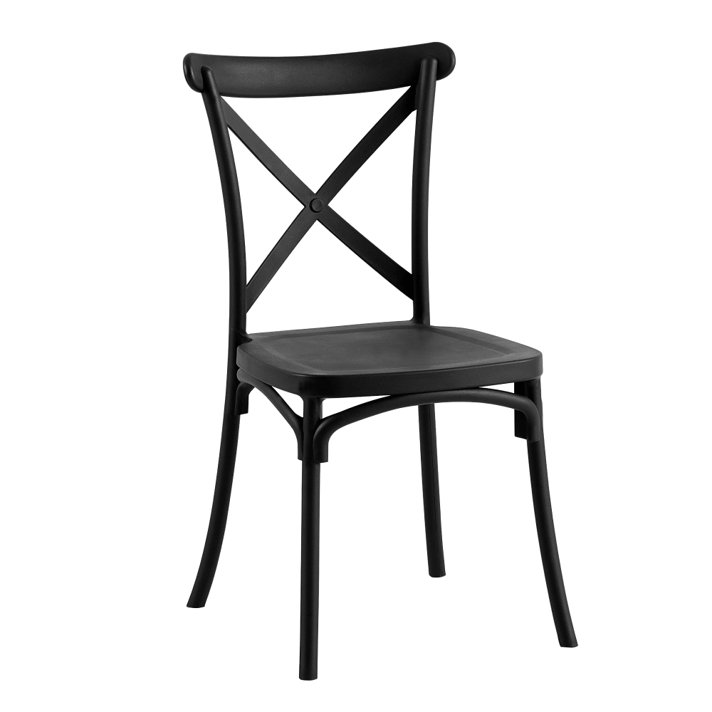 Stohovatelná židle SAVITA Černá,Stohovatelná židle SAVITA Černá