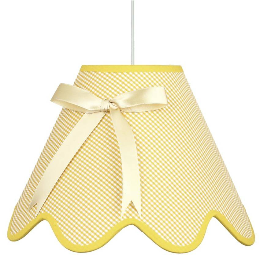 Žltá závesná stropná lampa Lola e27
