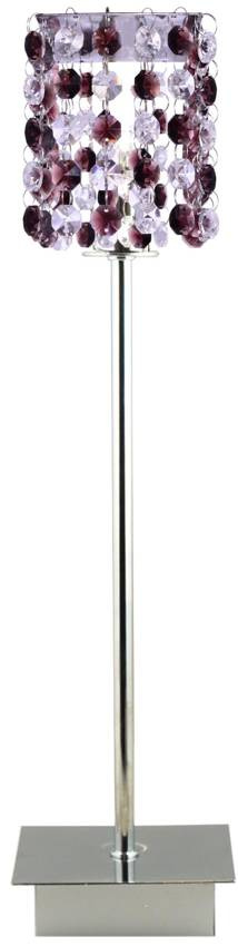 Stolní lampa chrom/vínová Classic