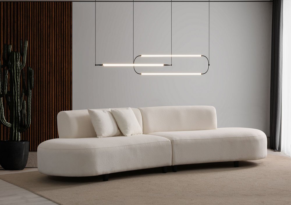 Rohová sedacia súprava / Rohová pohovka Pars Cream (1L + 1R) - Corner v2