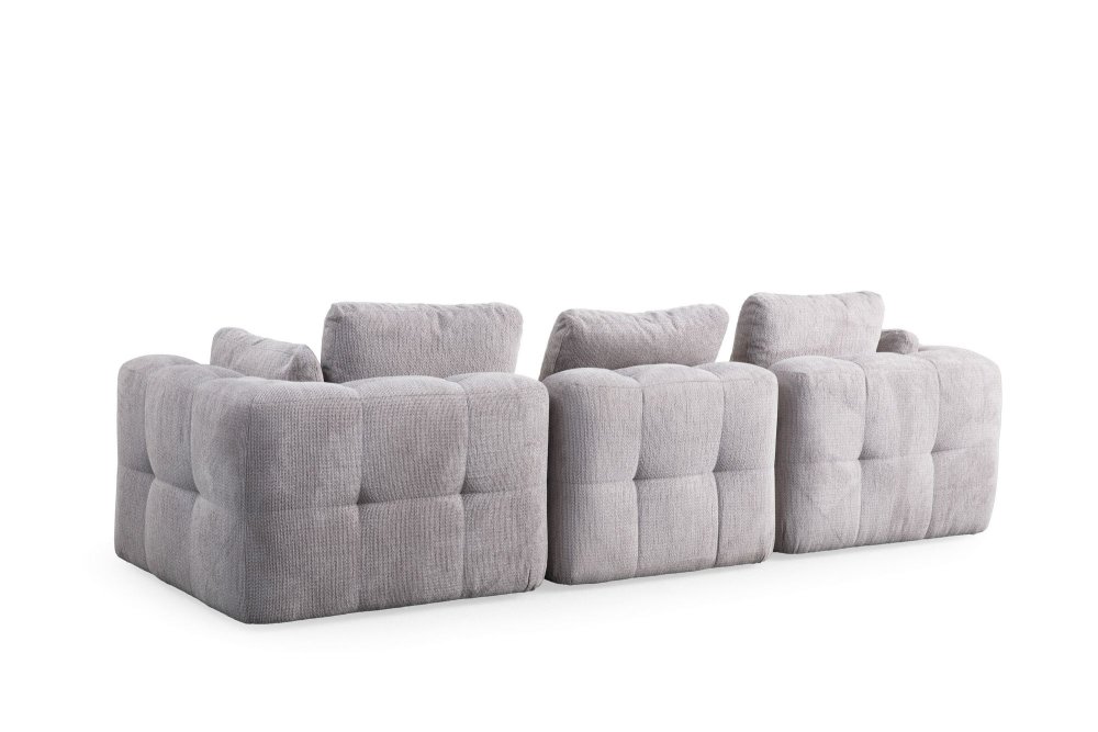 Trojmístná pohovka Amaris 3 Seater - Light Grey (obrázek 7)