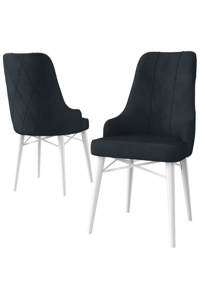 Súprava stoličiek (4 kusy) Neta - Anthracite, White