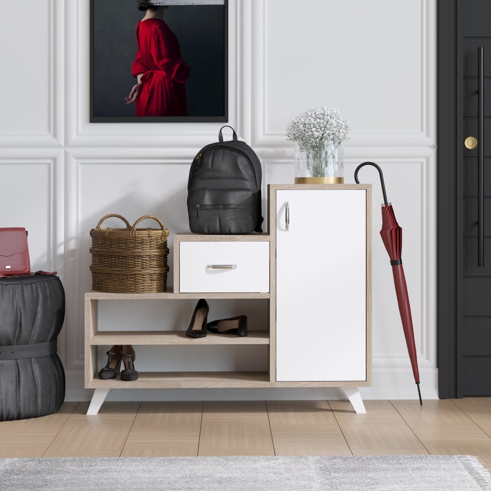 Skrinka na topánky / Botník Retro - Sonoma