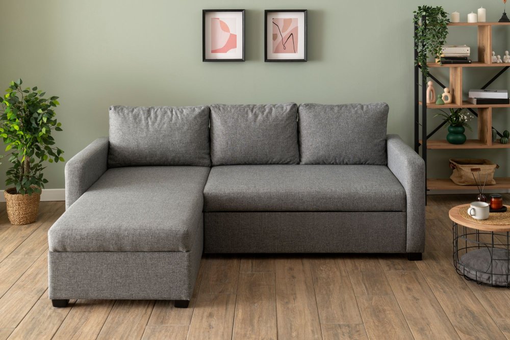 Rohová rozkládací pohovka Kado - Light Grey (obrázek 16)