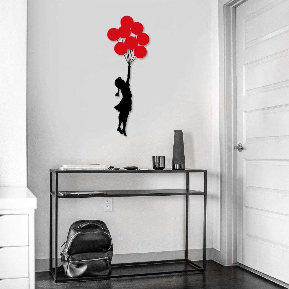 Dekorativní kovový doplněk na zeď Banksy - 11 (obrázek 5)