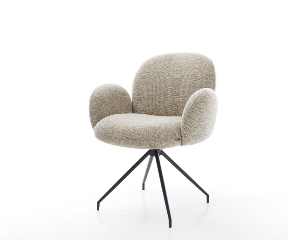 Jedálenská stolička Nube-Flex s opierkami tkanina mäkká béžová krížová