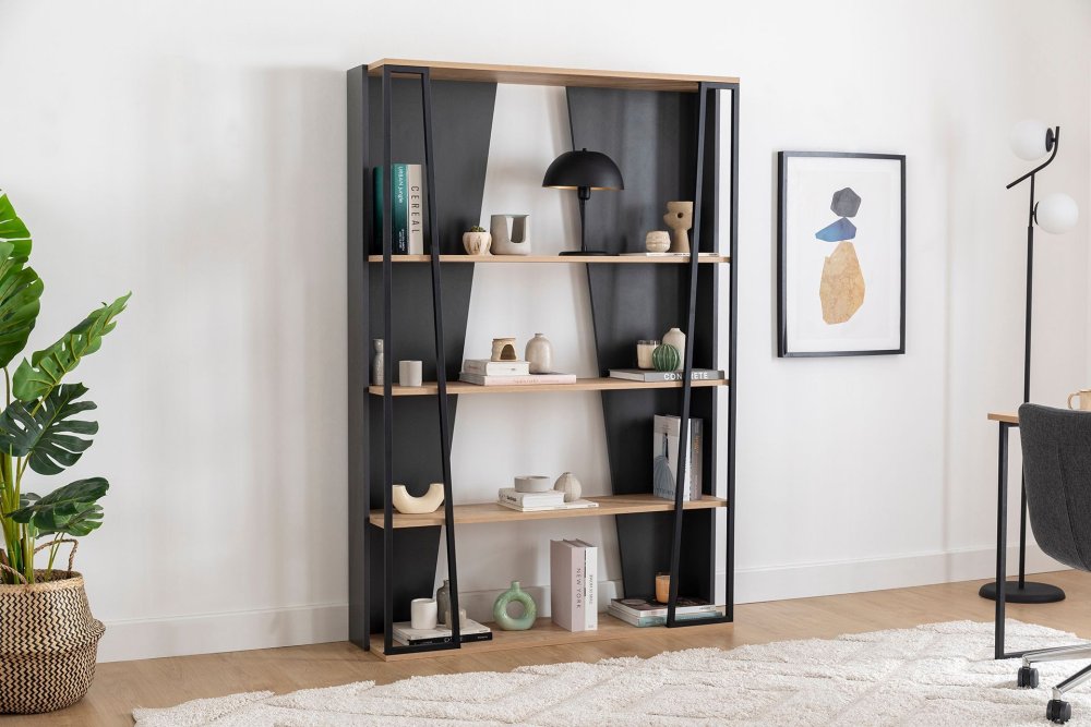 Knižnica Lissa Bookshelf - Black