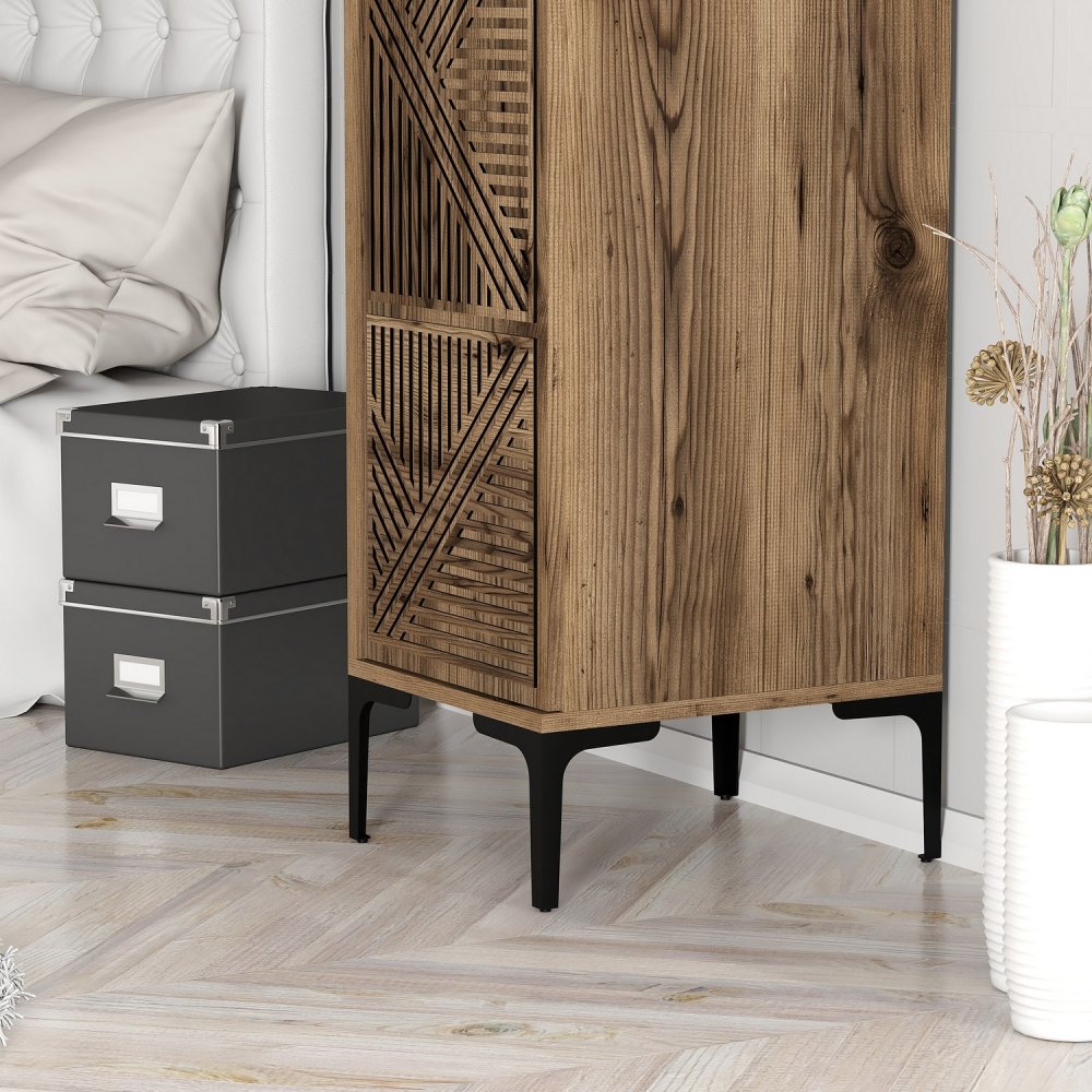 Šatní skříň Kumsal P - Walnut (obrázek 4)