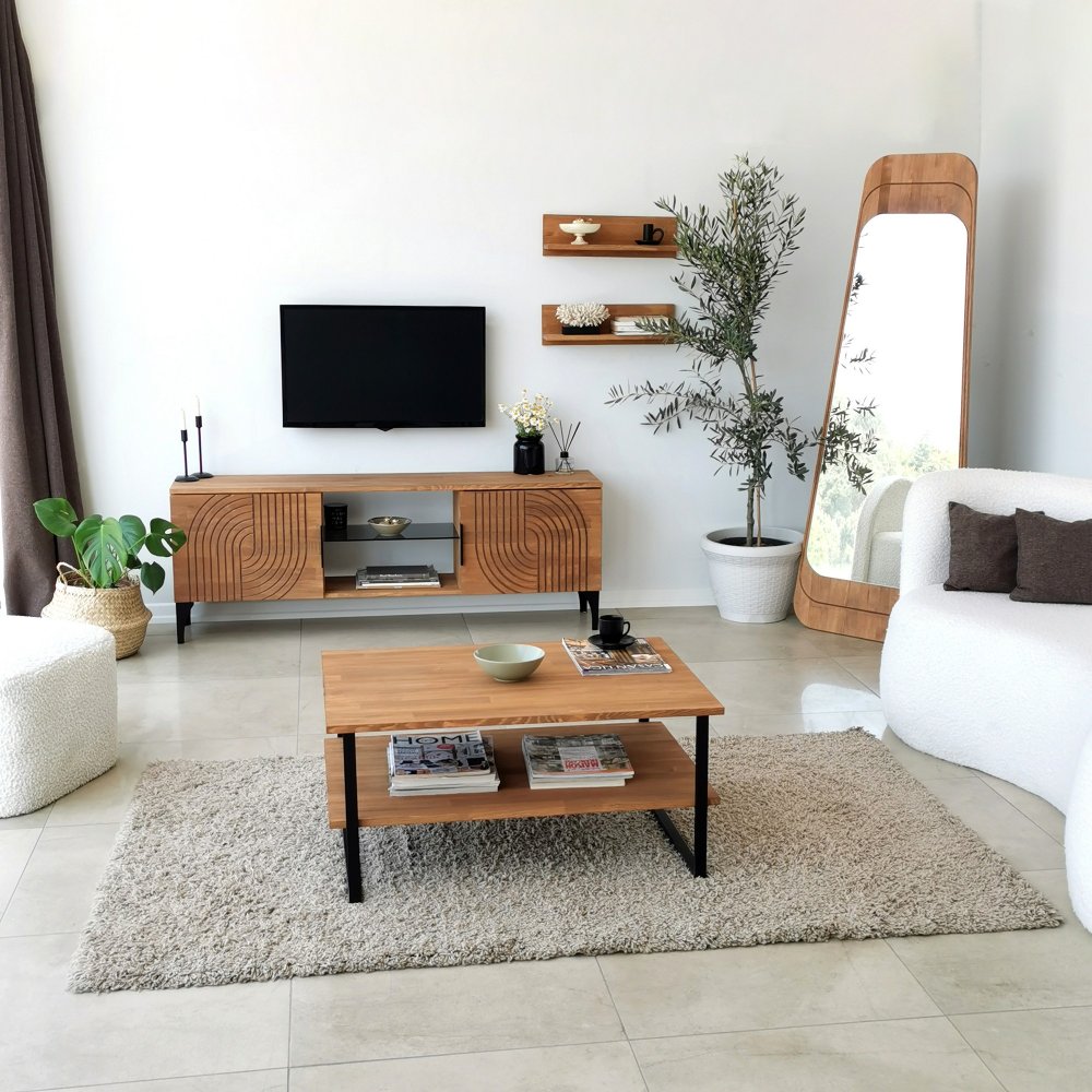 TV stěna / Sestava pod TV Lidya - Oak (obrázek 9)